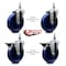 Service Caster 5 Inch Solid Polyurethane 12 Inch Threaded Stem Caster Set 2 Brakes SCC SCC-TS20S514-SPUS-121315-2-PLB-2 - alternate 4